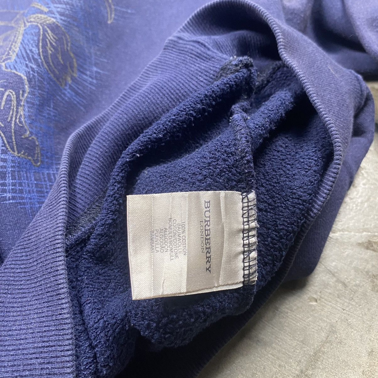 Designer × Vintage Vintage Burberry Prorsom Big Logo Boxy Crewneck Size US XL / EU 56 / 4 - 7 Thumbnail