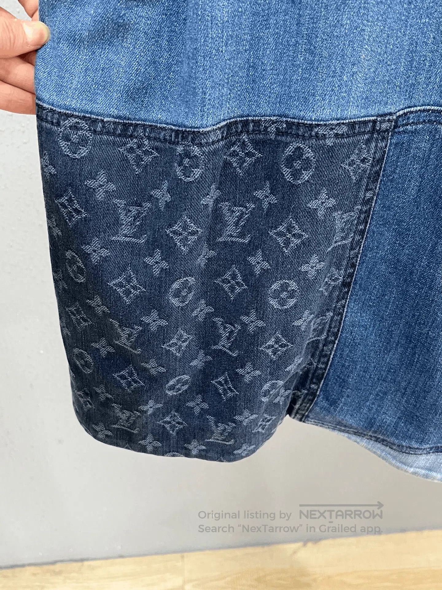 Louis Vuitton LV Denim Dress. Size XS / US 0-2 / IT 36-38 - 3 Thumbnail