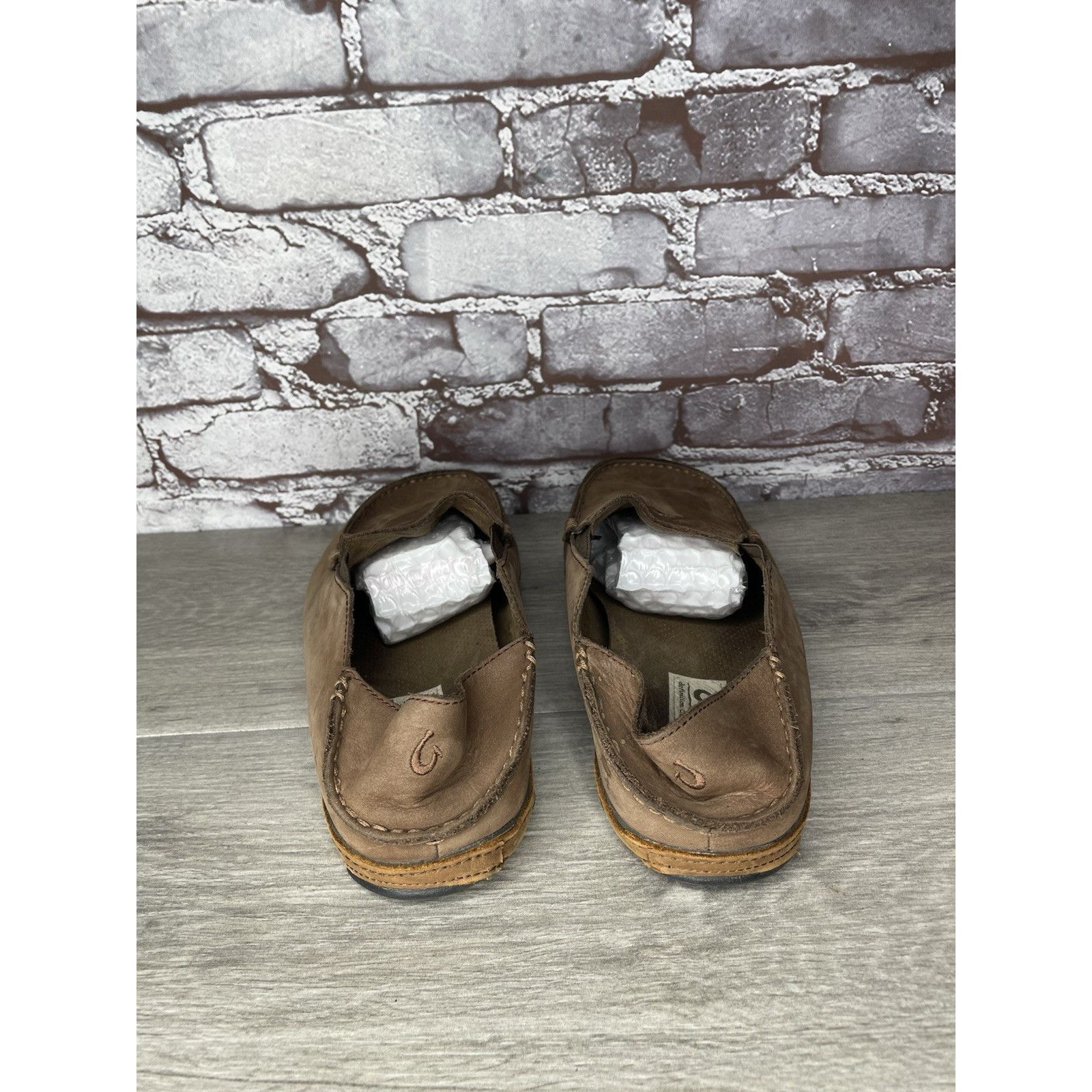 Olukai OluKai Moloa Brown Toffee Leather Slip On Loafers Casual Sho Size US 9 / EU 42 - 4 Thumbnail