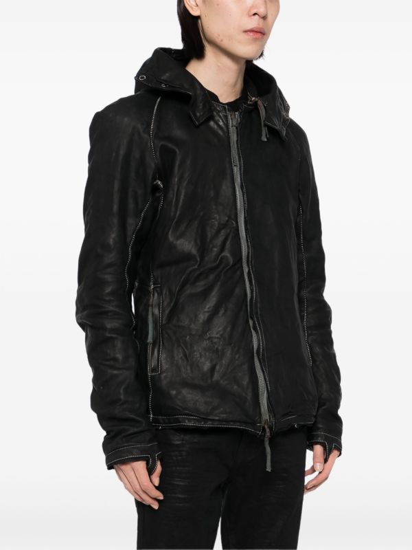 Boris Bidjan Saberi Boris Bidjan Saberi J2-F235 hooded horse skin jacket Size US S / EU 44-46 / 1 - 6 Thumbnail