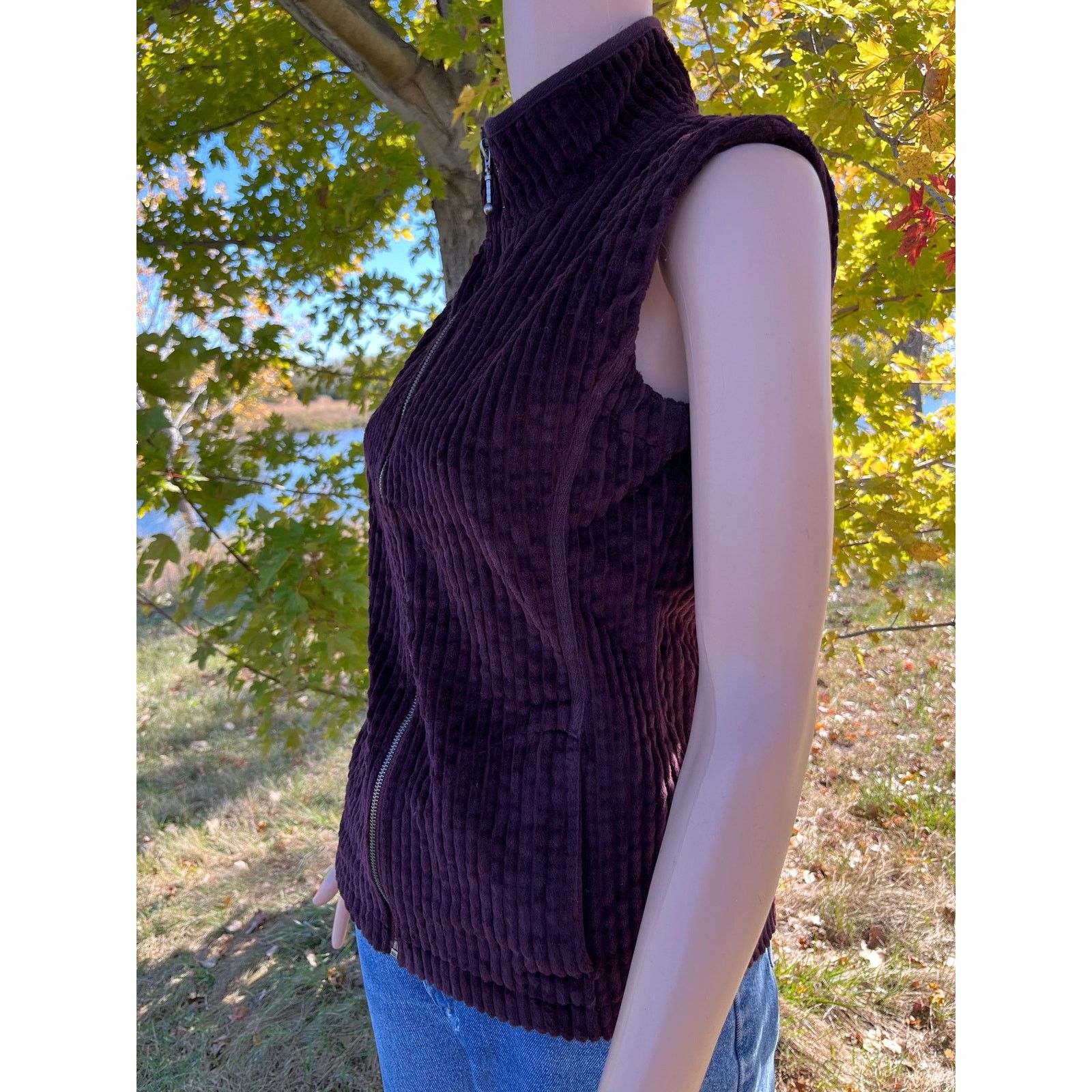 Other Cozy Corduroy Burgundy Woolrich Vest Size XS / US 0-2 / IT 36-38 - 4 Thumbnail