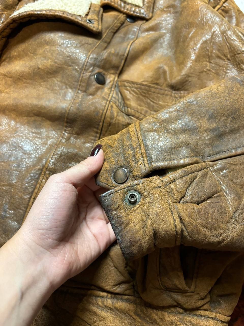 Japanese Brand × Vintage Vintage Y2K Aviator Leather Motorcycle Jacket Size US XL / EU 56 / 4 - 3 Thumbnail