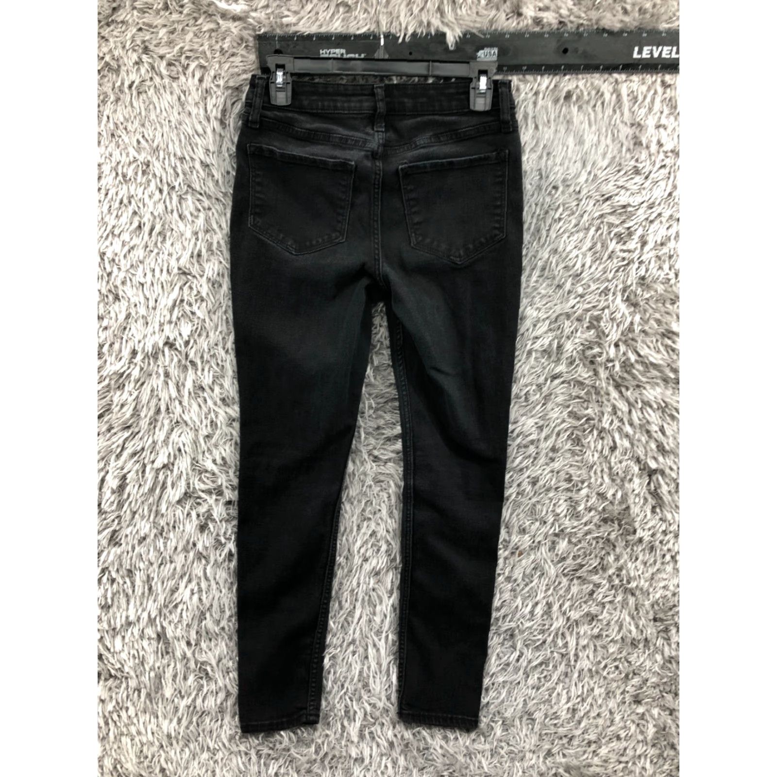 Old Navy Old Navy Jeans Medium Rise Skinny Womens Size 6 Black Dark Wash Denim 5-Pocket) Size 28" / US 6 / IT 42 - 5 Thumbnail