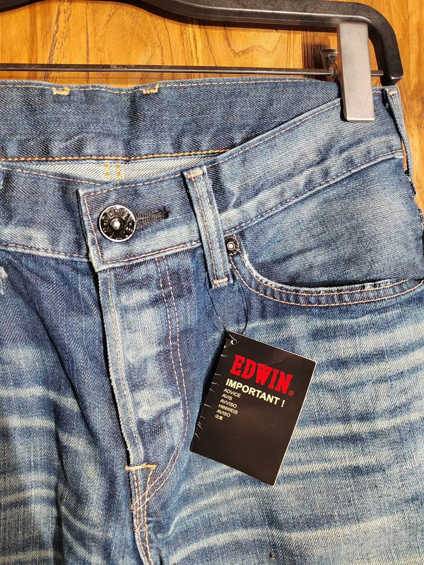 Edwin EDWIN Denim Jeans with Classic Wash Design. Size US 29 - 5 Thumbnail
