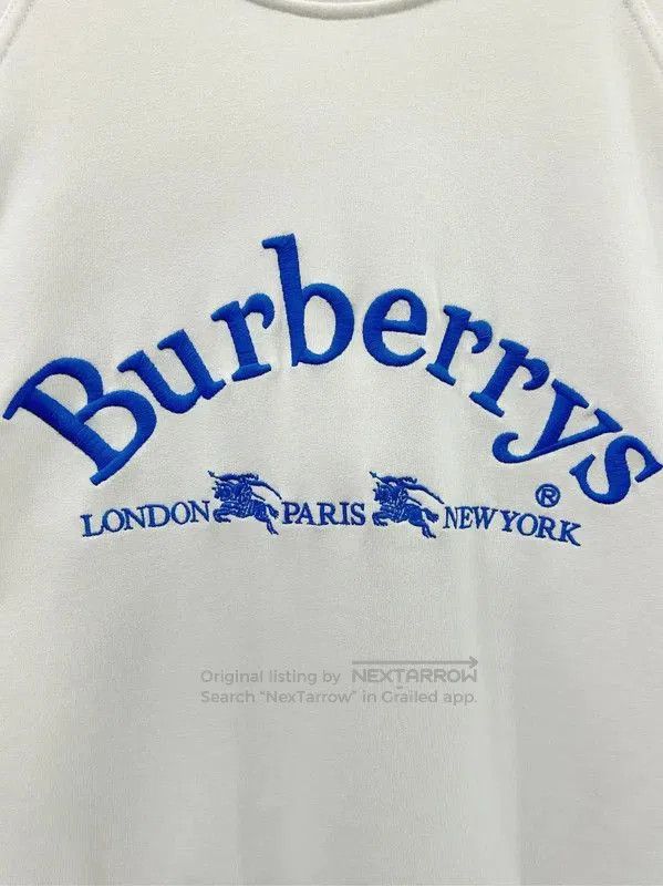 Burberry Burberry Women's Casual White Cotton Sweatshirt. Size M / US 6-8 / IT 42-44 - 6 Thumbnail