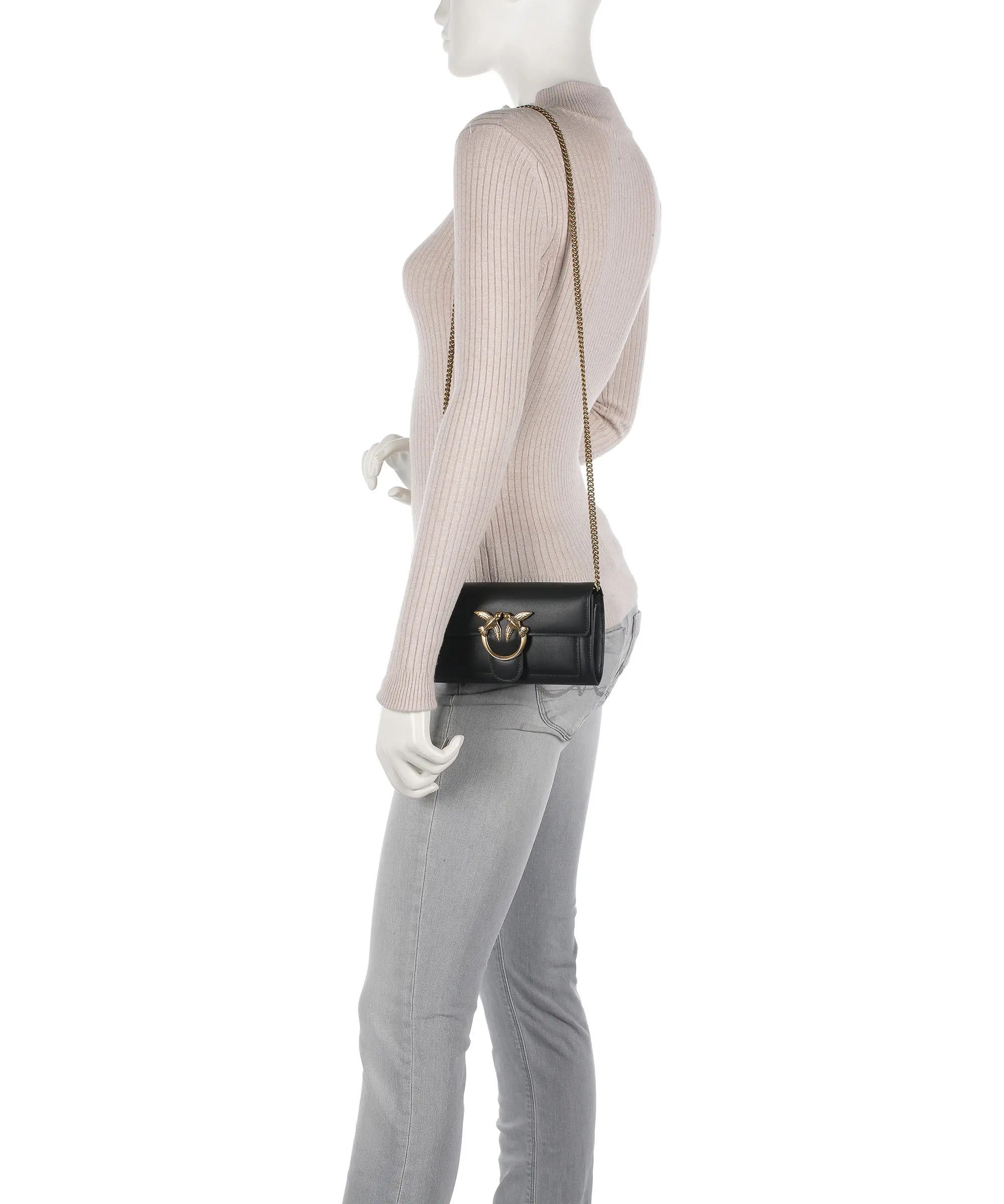 Pinko o1s22i1n0824 Size: OS / Love Crossbody Bag in Black Size ONE SIZE - 2 Thumbnail