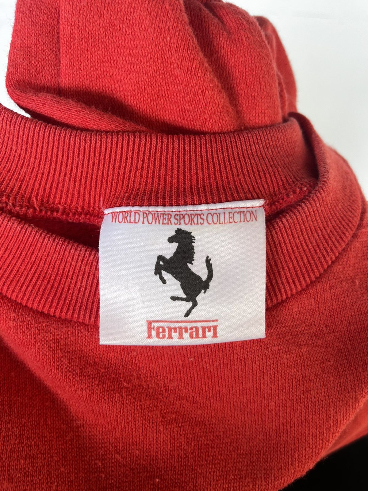 Ferrari Vintage 80s Ferrari Big Logo Sweatshirt Size US L / EU 52-54 / 3 - 4 Thumbnail