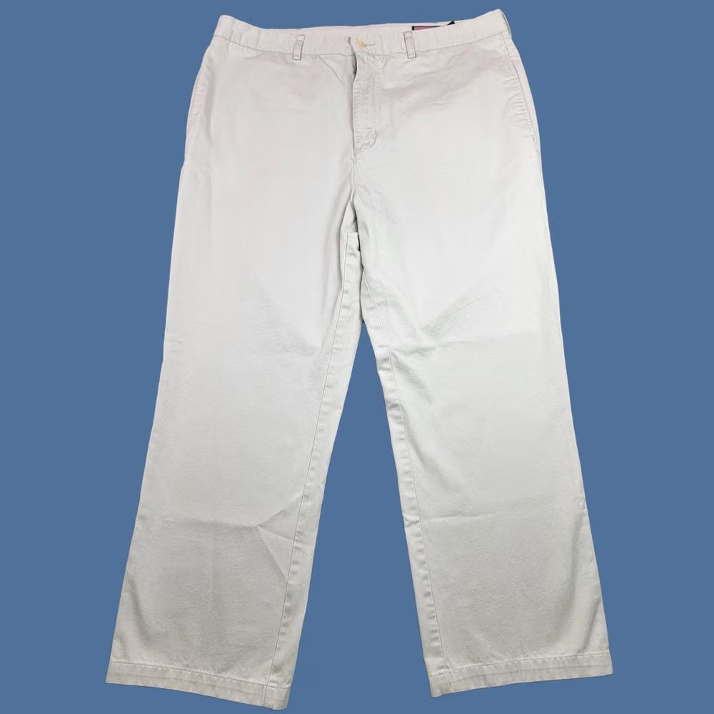 Vineyard Vines Vineyard Vines Pants Mens 38x32 Khaki Chino Flat Front Casual Beige Cotton Regular Straight Front Pocket Mens Size US 38 / EU 54 - 1 Thumbnail