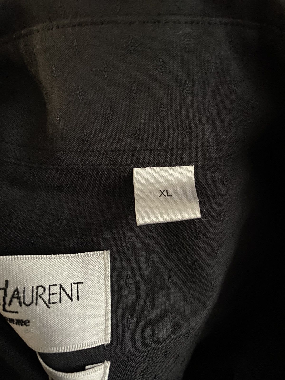 Vintage × Yves Saint Laurent YSL Shirt Dark Grey Cotton Size US XL / EU 56 / 4 - 10 Thumbnail
