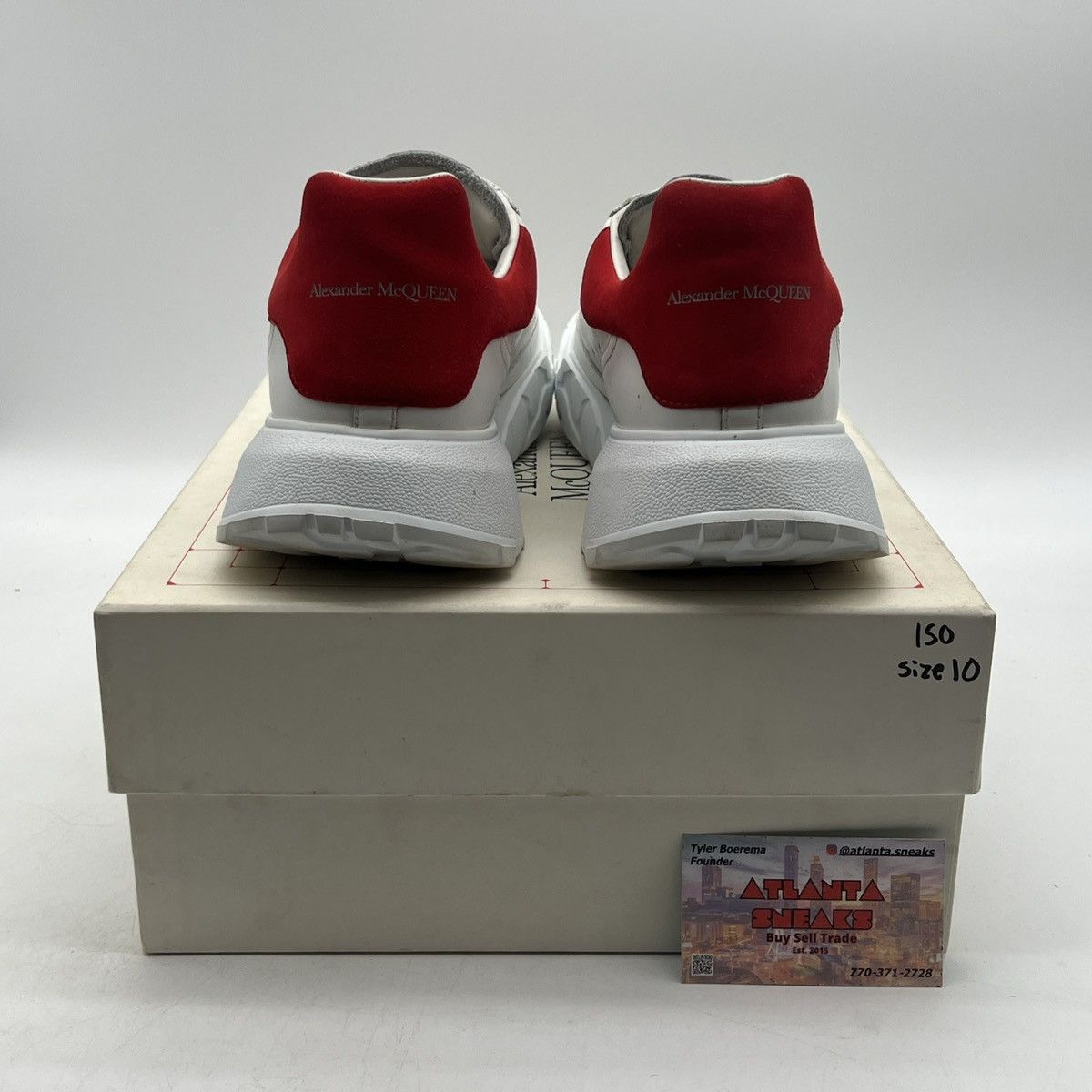 Alexander McQueen Alexander McQueen Oversized Court Trainer White Lust Red Size US 10 / EU 43 - 3 Thumbnail