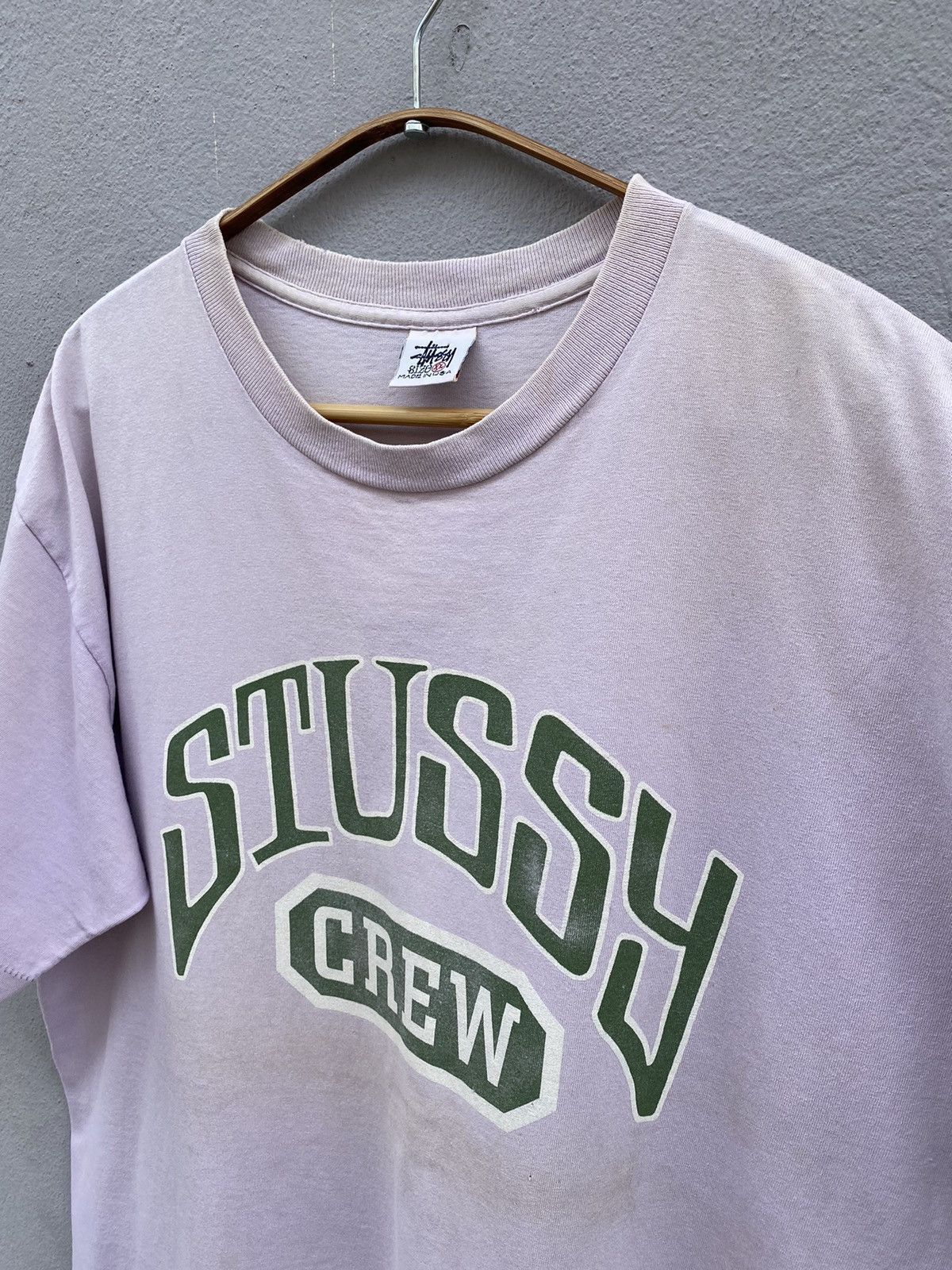 Stussy 🔥RARE Vintage 90s STUSSY CREW White Lebal Tag USA Tshirt Size US XL / EU 56 / 4 - 2 Thumbnail