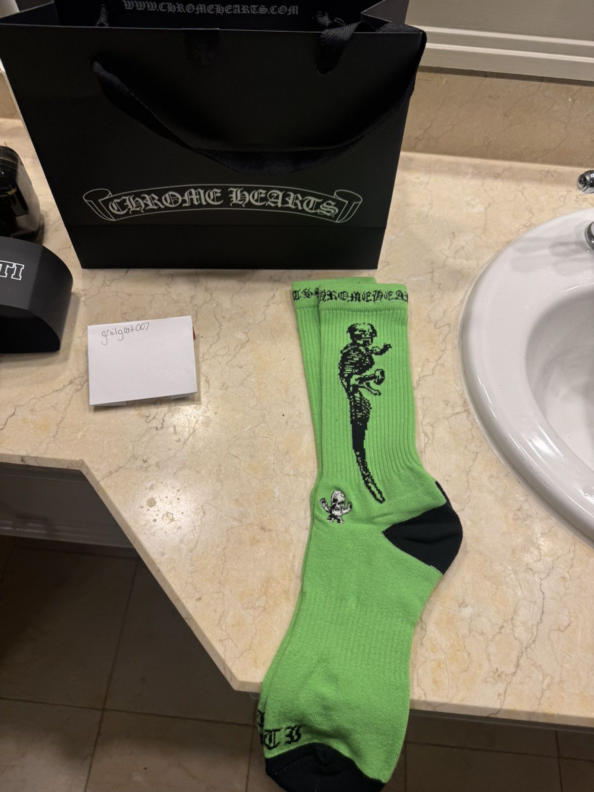 Chrome Hearts Woman's Sport Sock Medium Yellow | Grailed