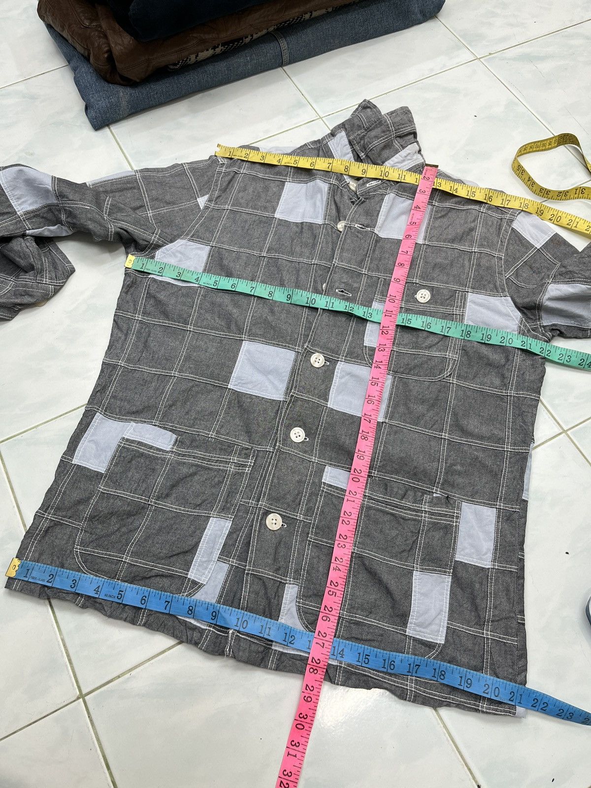 Japanese Brand 🔥🔥🔥STEALS NEW THREE PATCHWORK JACKET KAPITAL STYLE Size US S / EU 44-46 / 1 - 10 Thumbnail