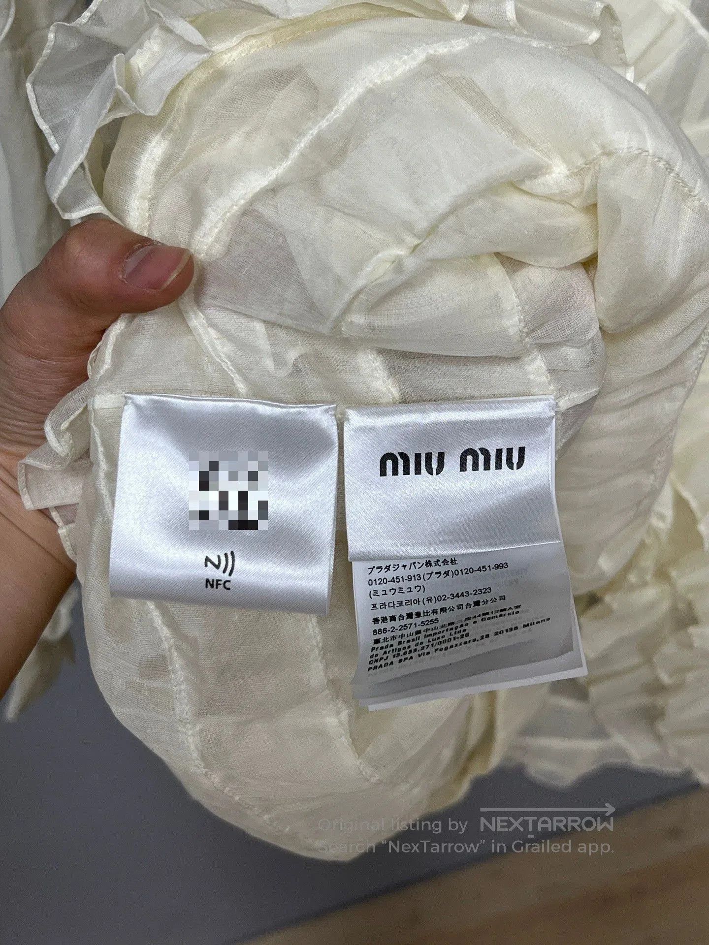 Miu Miu Miumiu White Lace Tiered Skirt. Size S / US 4 / IT 40 - 4 Thumbnail