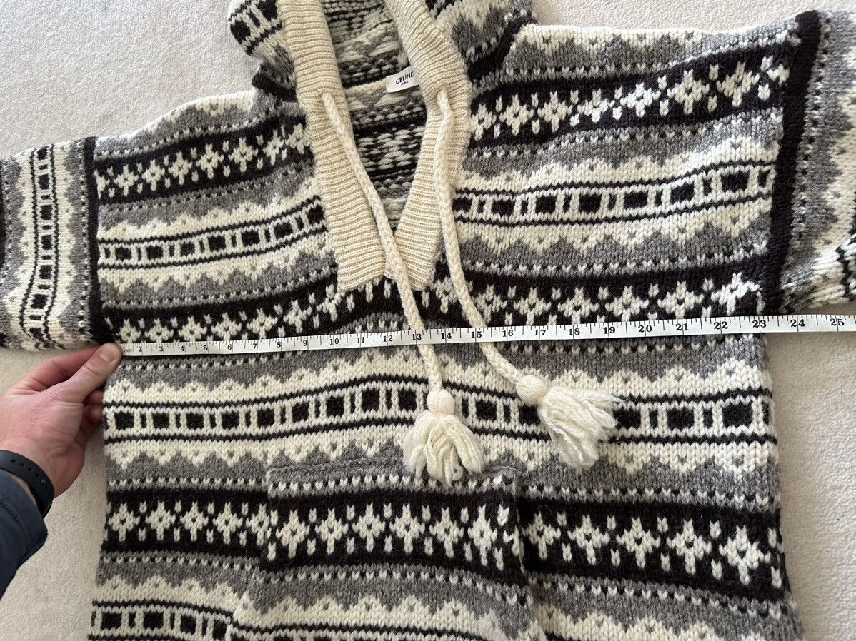 Celine FW21 $1350 OVERSIZED SHETLAND BAJA PULLOVER Hoodie Hedi M Size US M / EU 48-50 / 2 - 11 Thumbnail