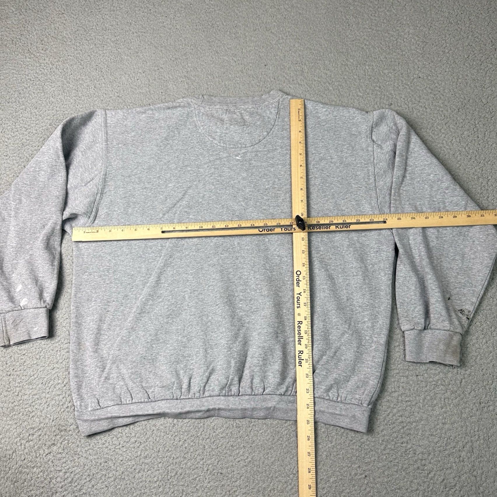 Ralph Lauren VINTAGE Chaps Ralph Lauren Sweatshirt Sweater Mens L Gray USA Flag Distressed 90s Y2k 90s Classic Preppy Mens Size US L / EU 52-54 / 3 - 7 Thumbnail