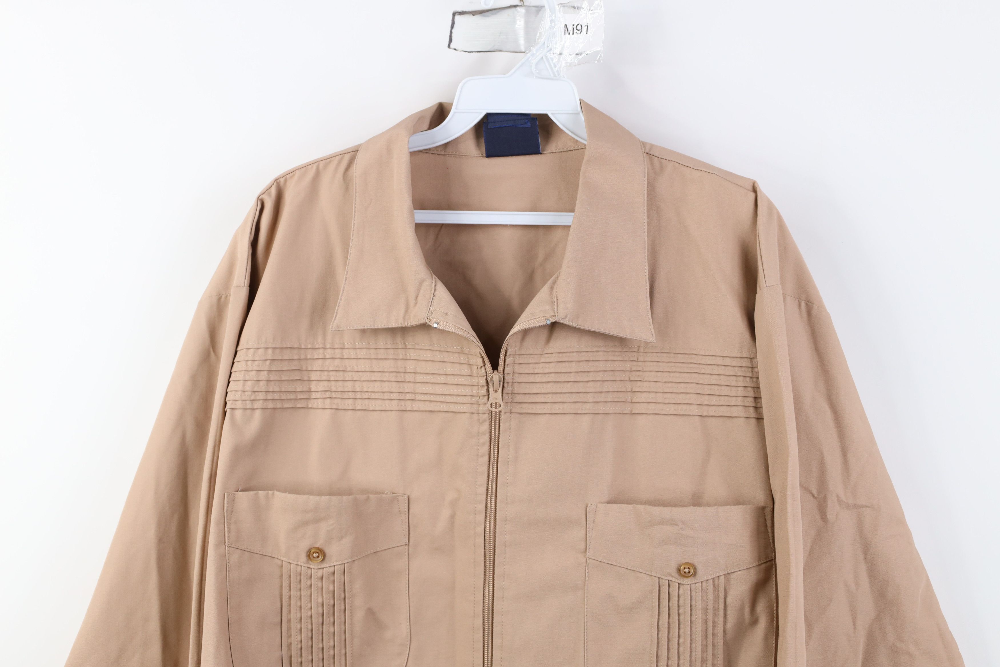 Vintage Vintage 90s Streetwear Full Zip Shirt Jacket Jac Shirt Size US L / EU 52-54 / 3 - 2 Thumbnail