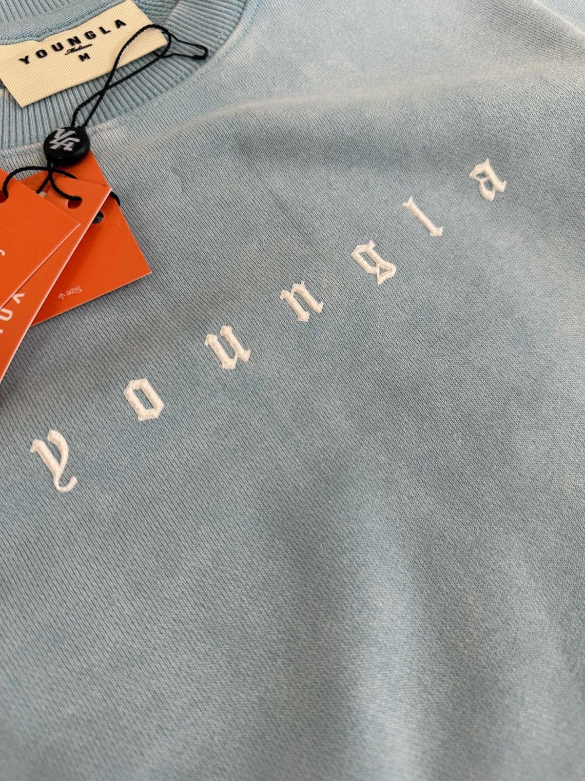YoungLA YOUNGLA LOVESET CREWNECK SKY BLUE WASH SIZE M BRAND NEW Size US M / EU 48-50 / 2 - 4 Thumbnail