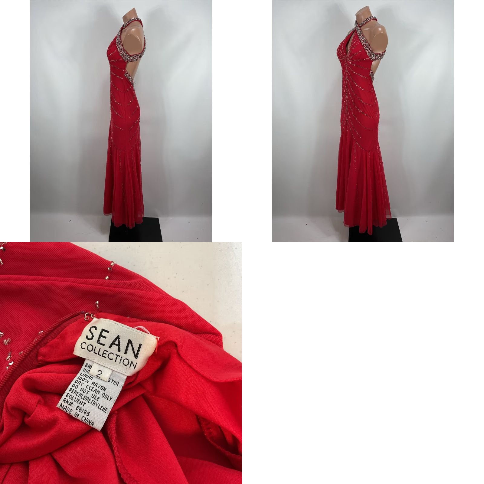 sean collection beaded dress vintage Vintage Sean Collection Beaded Gown