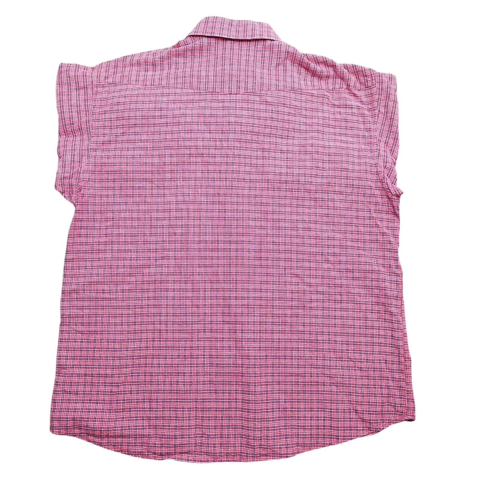 Vintage VINTAGE Panhandle Slim Shirt Mens XL Red Plaid Pearl Snap Cowboy Rodeo Short Sleeve Button-Up Classic Workwear Mens Size US XL / EU 56 / 4 - 3 Thumbnail