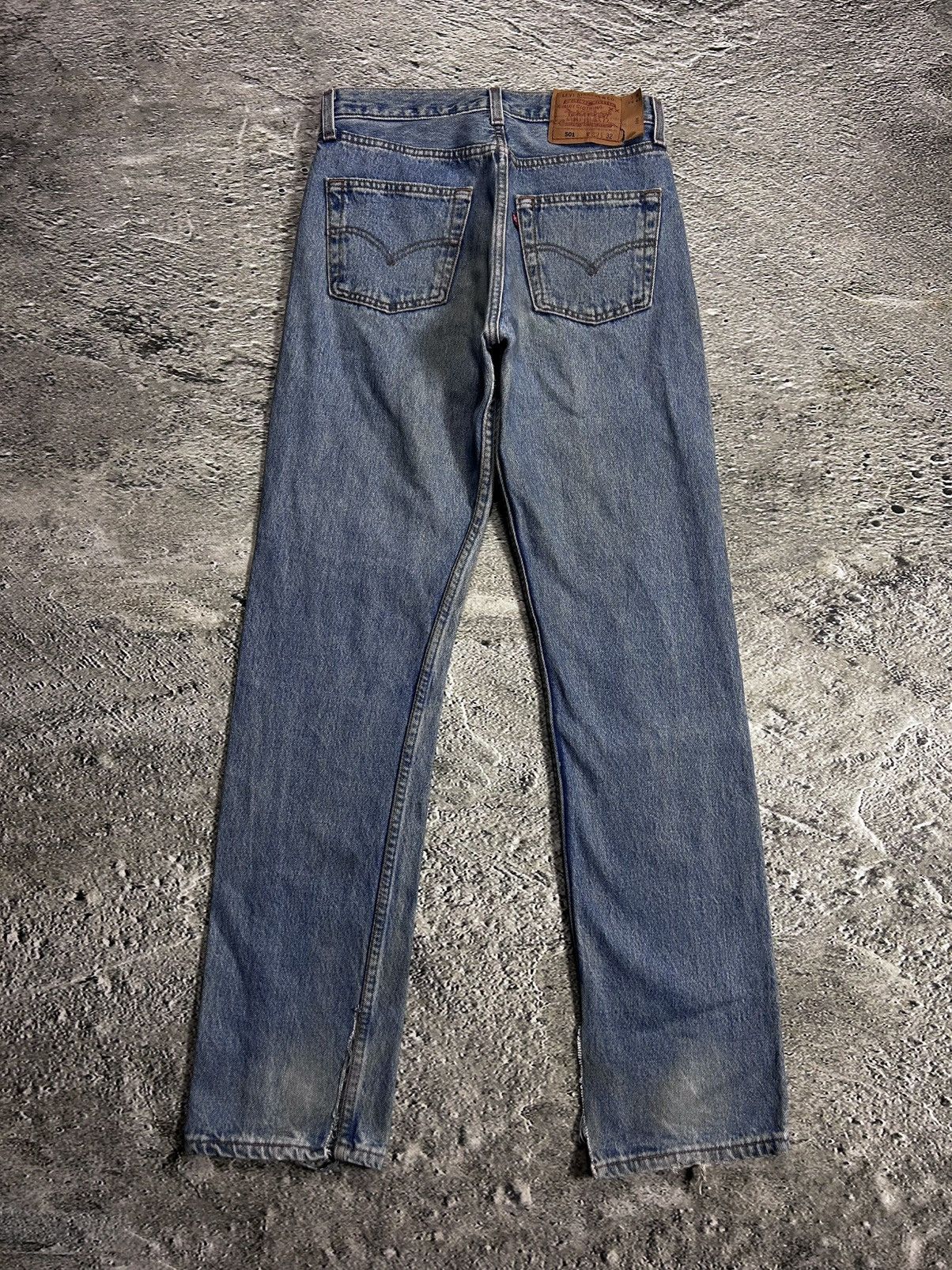 Levi's × Vintage Levi’s 501 jeans made in USA vintage 90s baby blue denim Size 29" - 1 Thumbnail