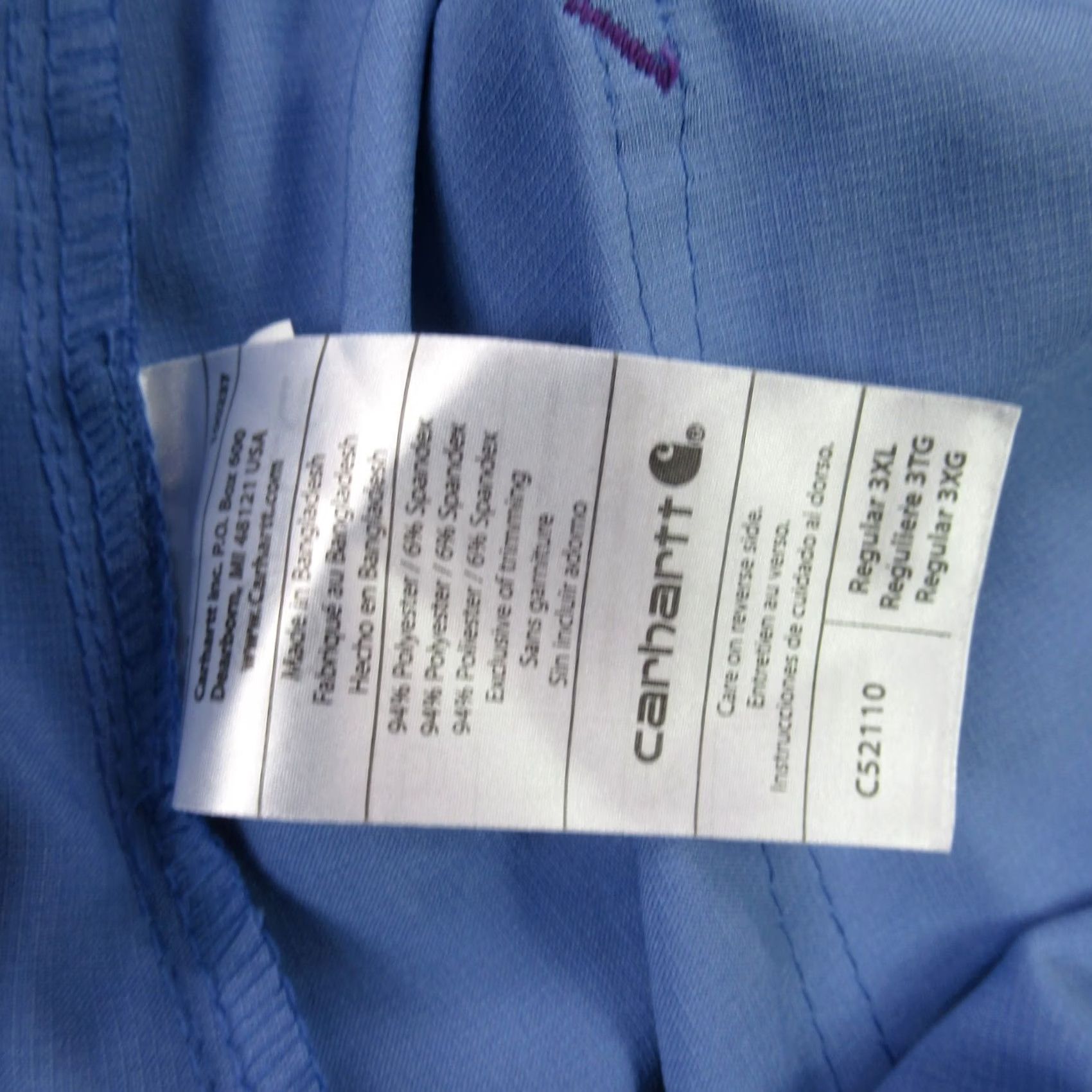 Carhartt Carhartt Pants Womens 3XL Blue Women Lightweight Straight Leg Drawstring Flex Force Size 40" / US 18 - 4 Thumbnail
