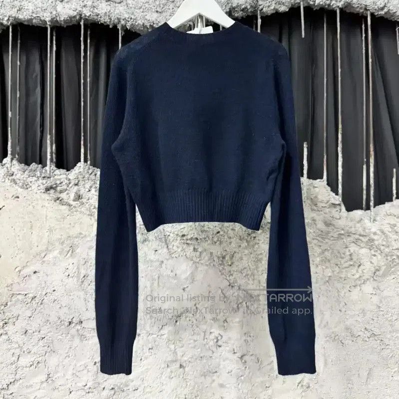 Miu Miu Miu Miu Navy Blue Cashmere Sweater . Size XXS / US 00 / IT 34 - 2 Thumbnail