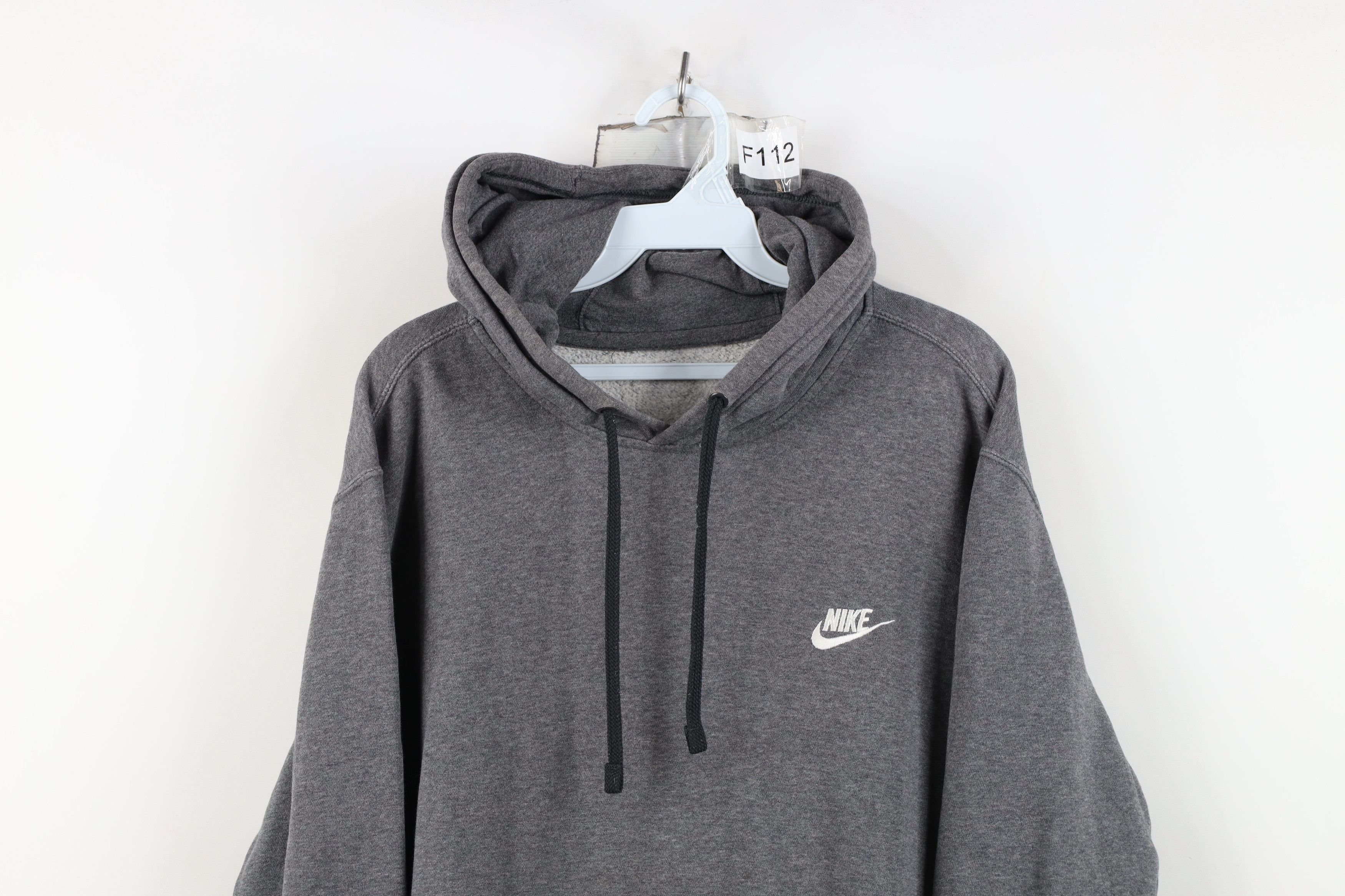 Nike Vintage Nike Travis Scott Mini Swoosh Spell Out Hoodie Gray Size US L / EU 52-54 / 3 - 2 Thumbnail