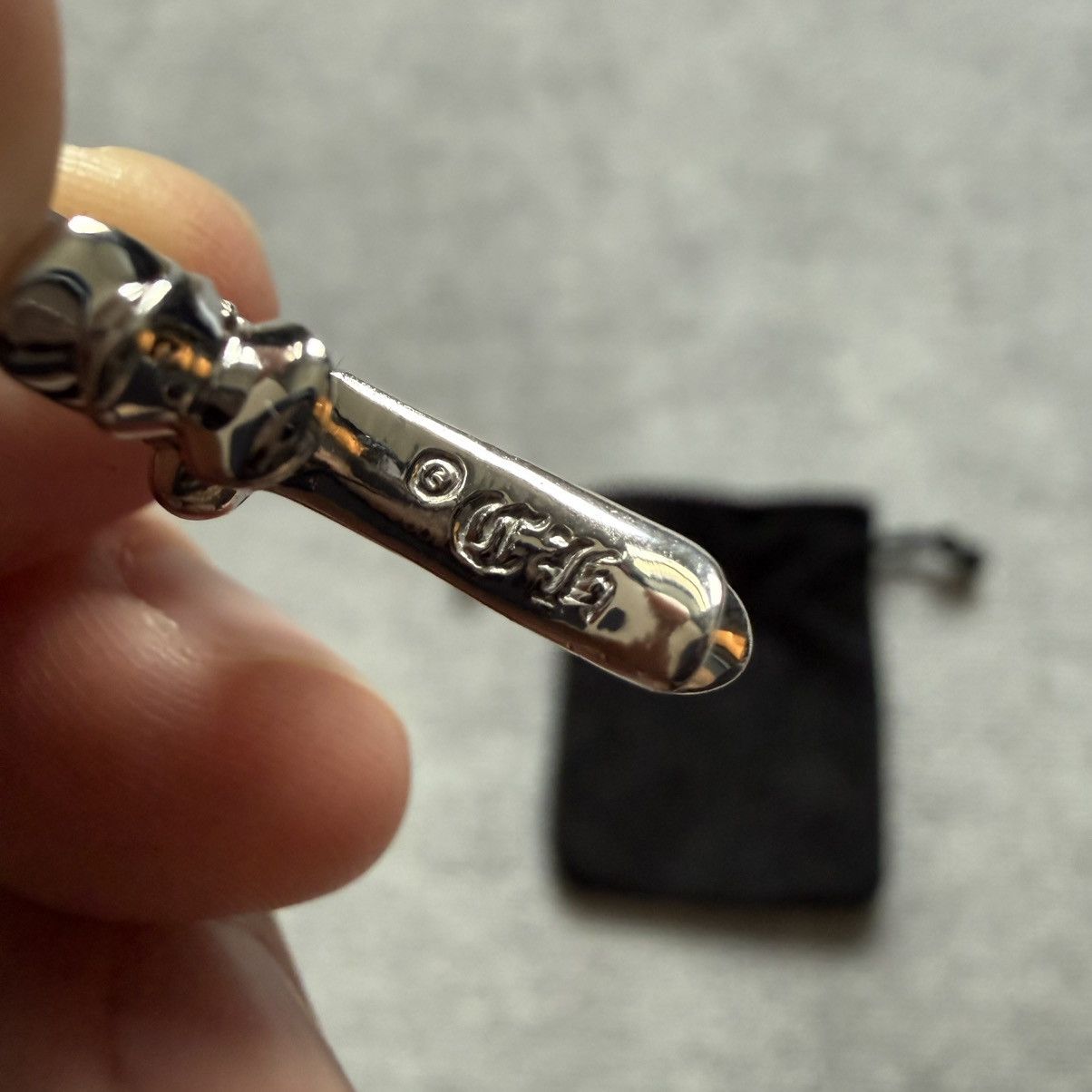 Chrome Hearts Chrome Hearts White Gold Tiny Cross Charm with Diamonds Size ONE SIZE - 4 Thumbnail