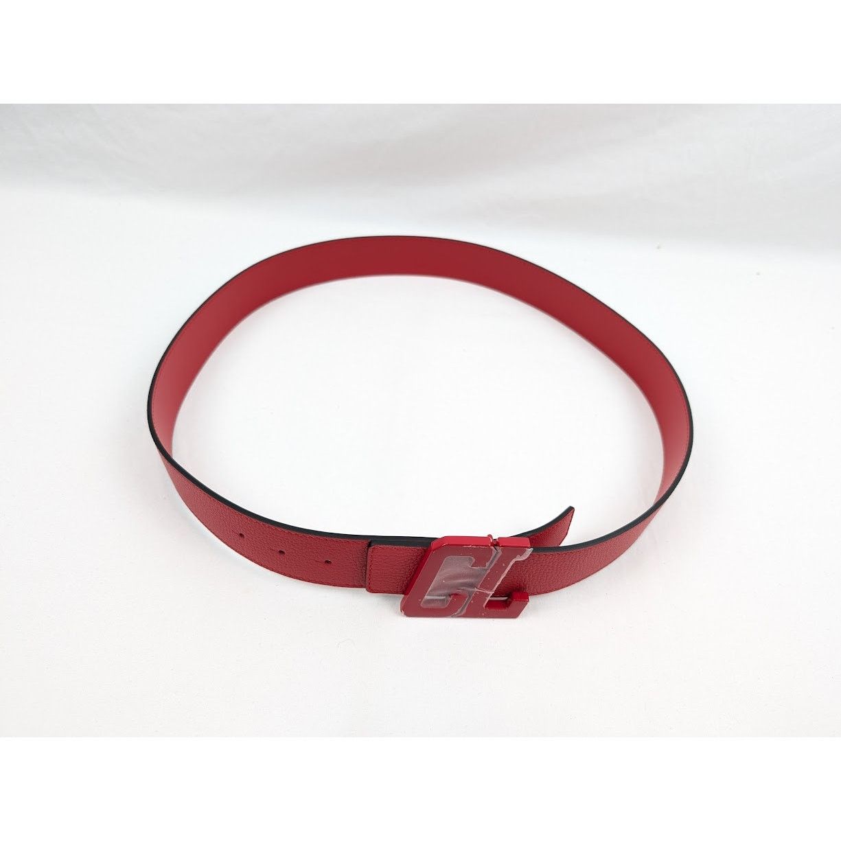 Christian Louboutin o1rshd1 Size: 100 / Calf Happy Rui CL Logo Belt in Loubi Size 38 - 12 Thumbnail