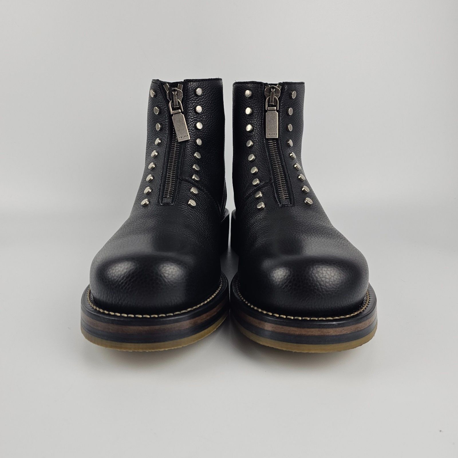 Alexander McQueen ALEXANDER MCQUEEN Maker Black Leather Ankle Boots New/Authen Size US 8 / EU 41 - 5 Thumbnail