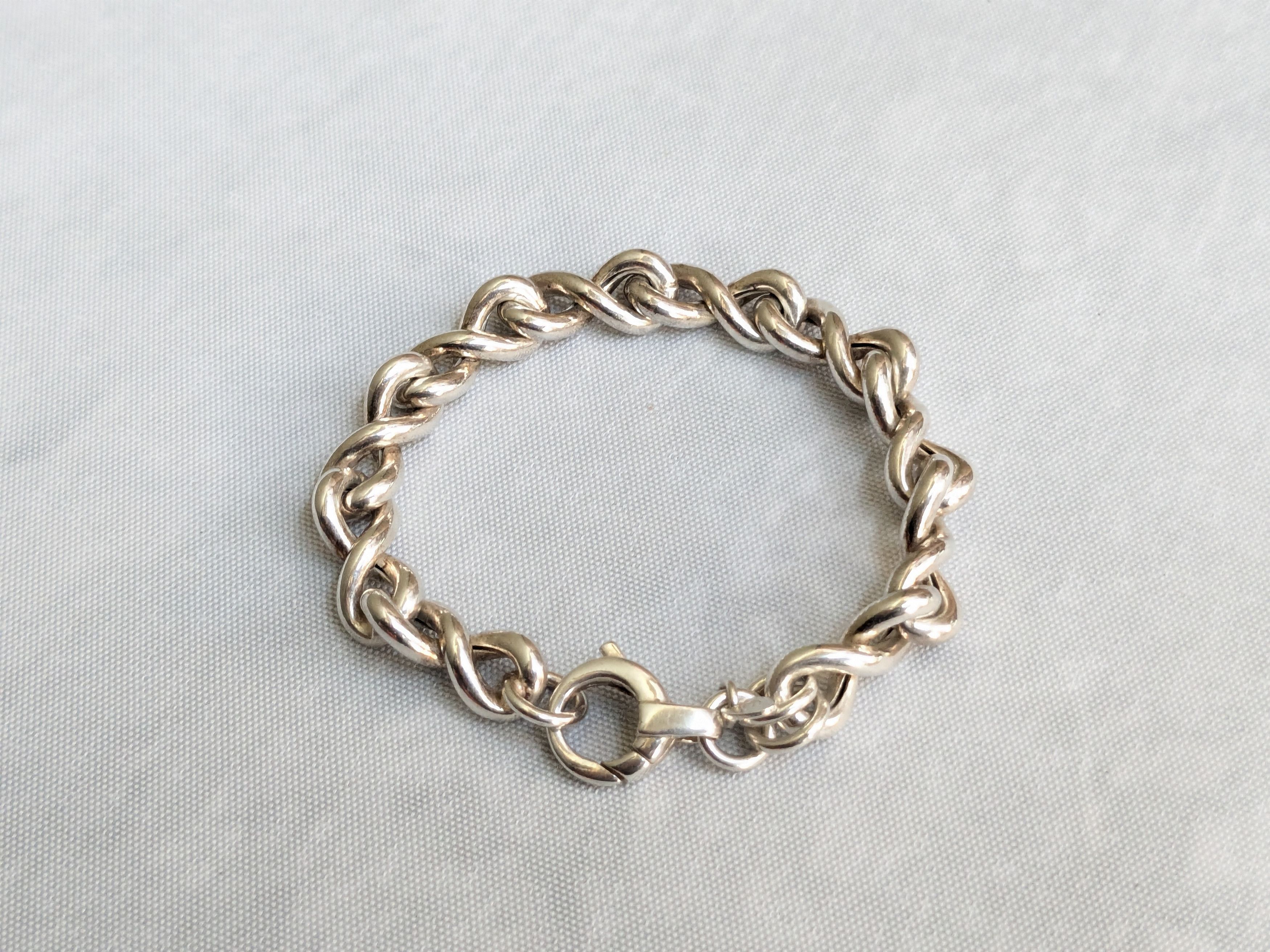 Jewelry Vintage Sterling Silver Milor Bracelet Bowtie 7" Size ONE SIZE - 5 Thumbnail