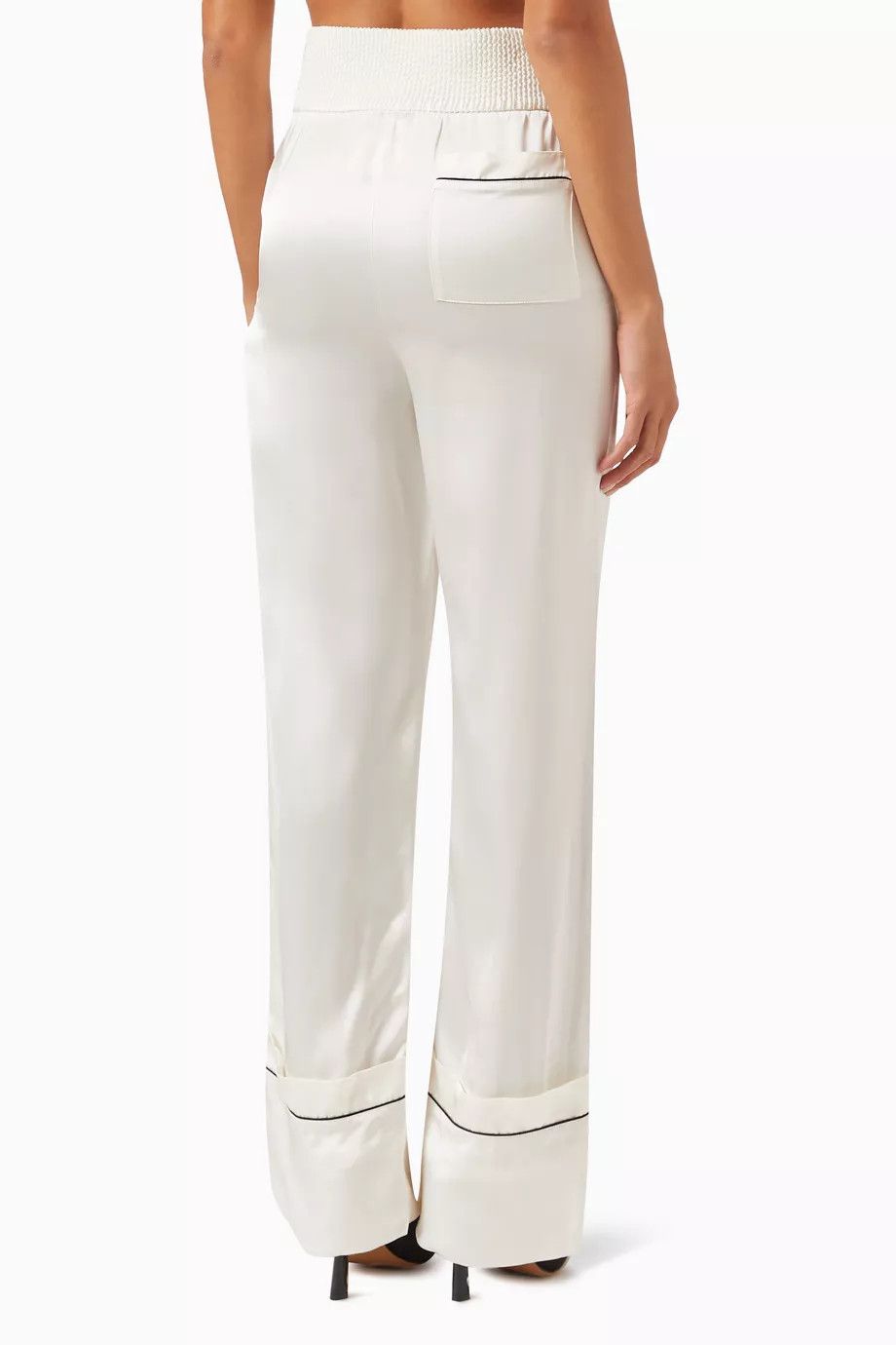 Off-White o1y1225 Sweatpant in White Size 25" / US 0 / IT 36 - 2 Thumbnail
