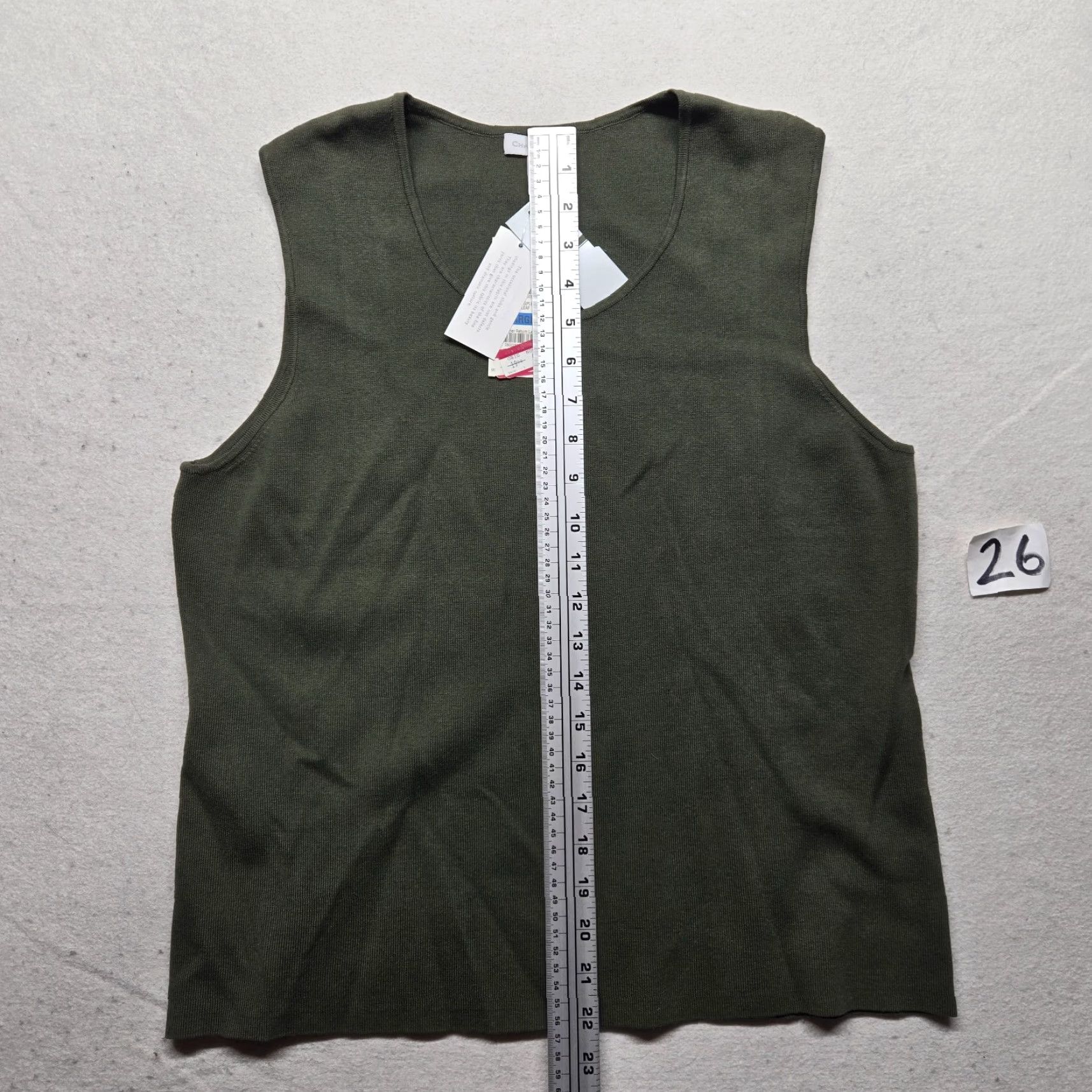 Charter Club Charter Club Tank Top Womens XL Green Nylon Stretch Sleeveless Shirt (Tank) Size XL / US 12-14 / IT 48-50 - 5 Thumbnail