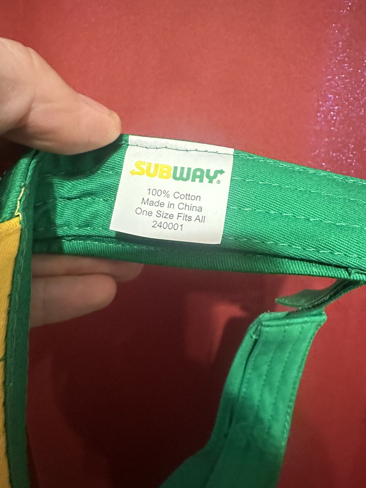Other Subway Visor Hat Employee Uniform Workwear Grail Size ONE SIZE - 4 Thumbnail