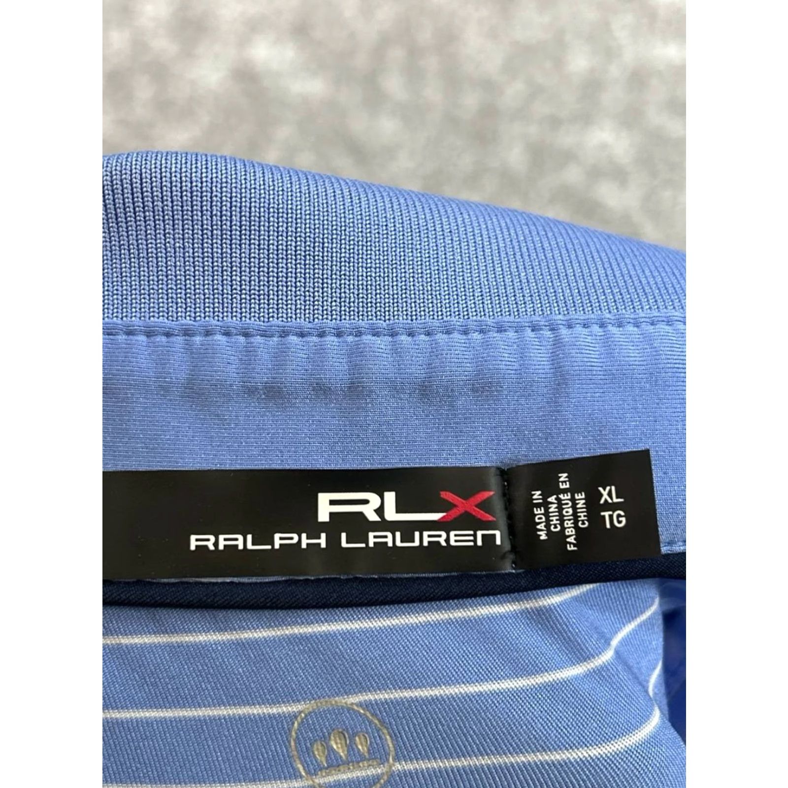 RLX Ralph Lauren RLX Ralph Lauren Polo Shirt Mens XL Blue White Golf Logo Shirt Size US XL / EU 56 / 4 - 4 Thumbnail