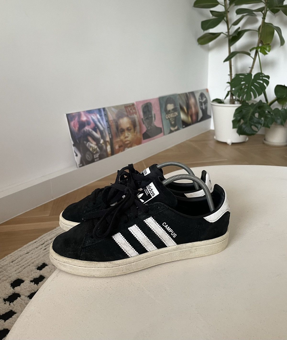 Adidas Adidas Campus Hype Low Sneakers Suede Black White Streetwear Size US 6.5 / IT 36.5 - 3 Thumbnail
