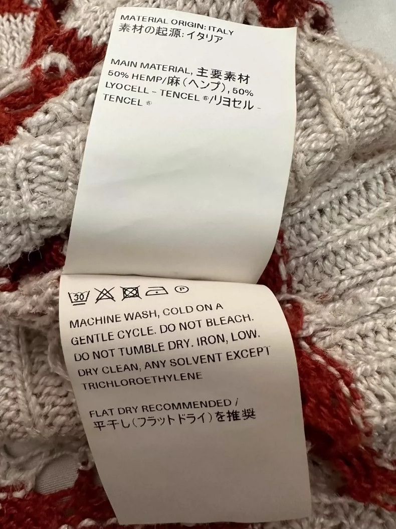 Our Legacy our legacy V-neck red and white striped sleeveless knitted Size US S / EU 44-46 / 1 - 6 Thumbnail