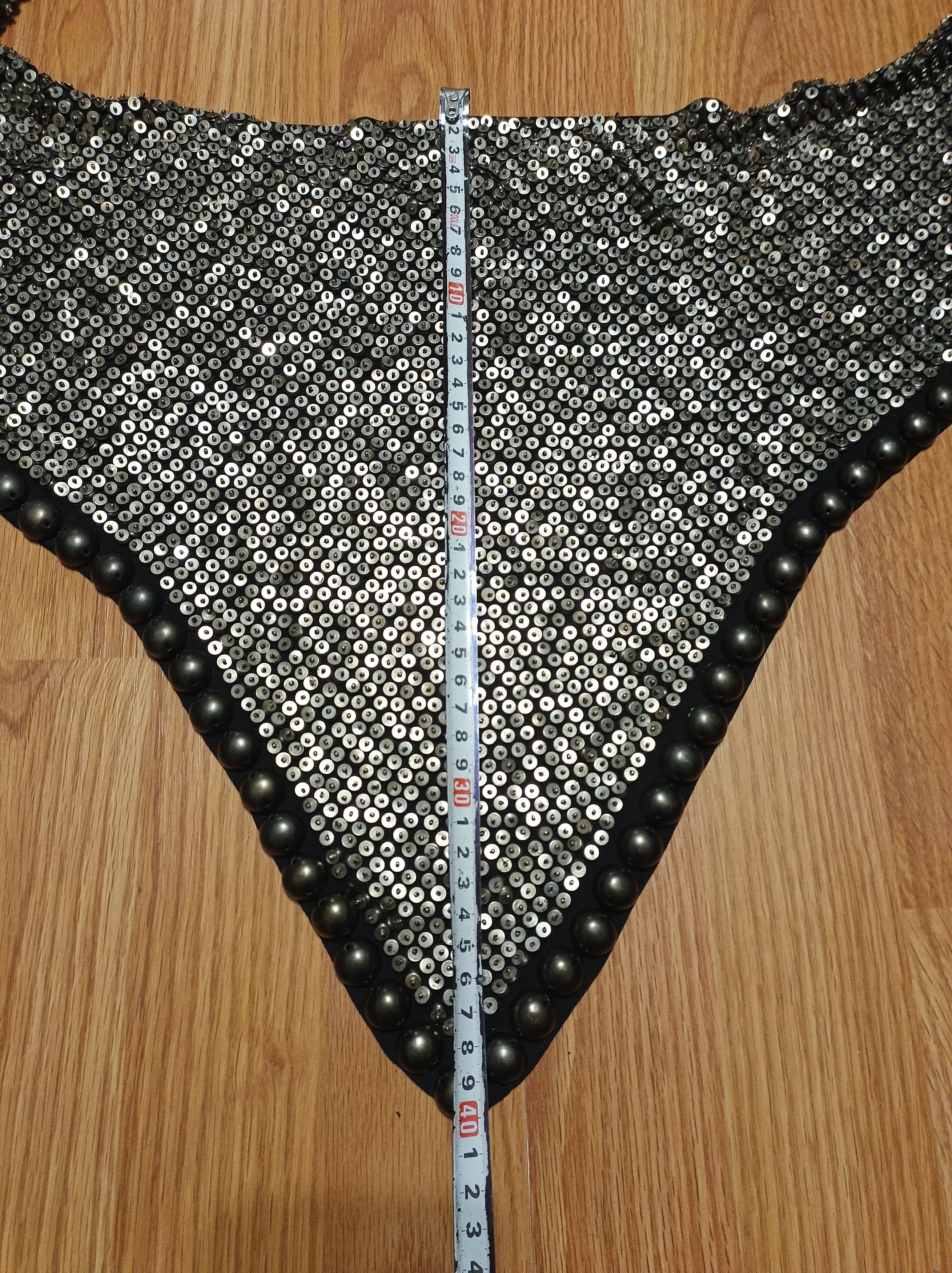 Isabel Marant Isabel Marant Pisa Silk & Brass Metal Studded Scarf Size ONE SIZE - 13 Thumbnail