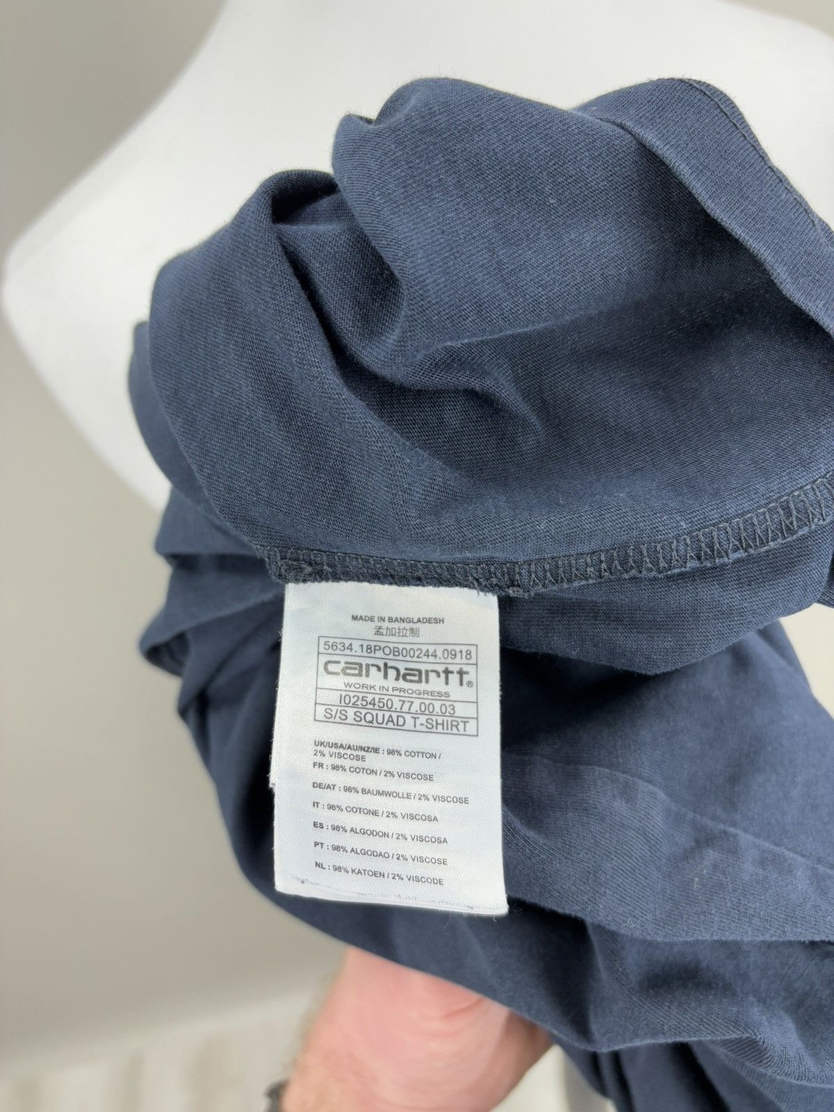 Carhartt Mens t shirt Carhartt Size XS Color Blue Size US XS / EU 42 / 0 - 8 Thumbnail