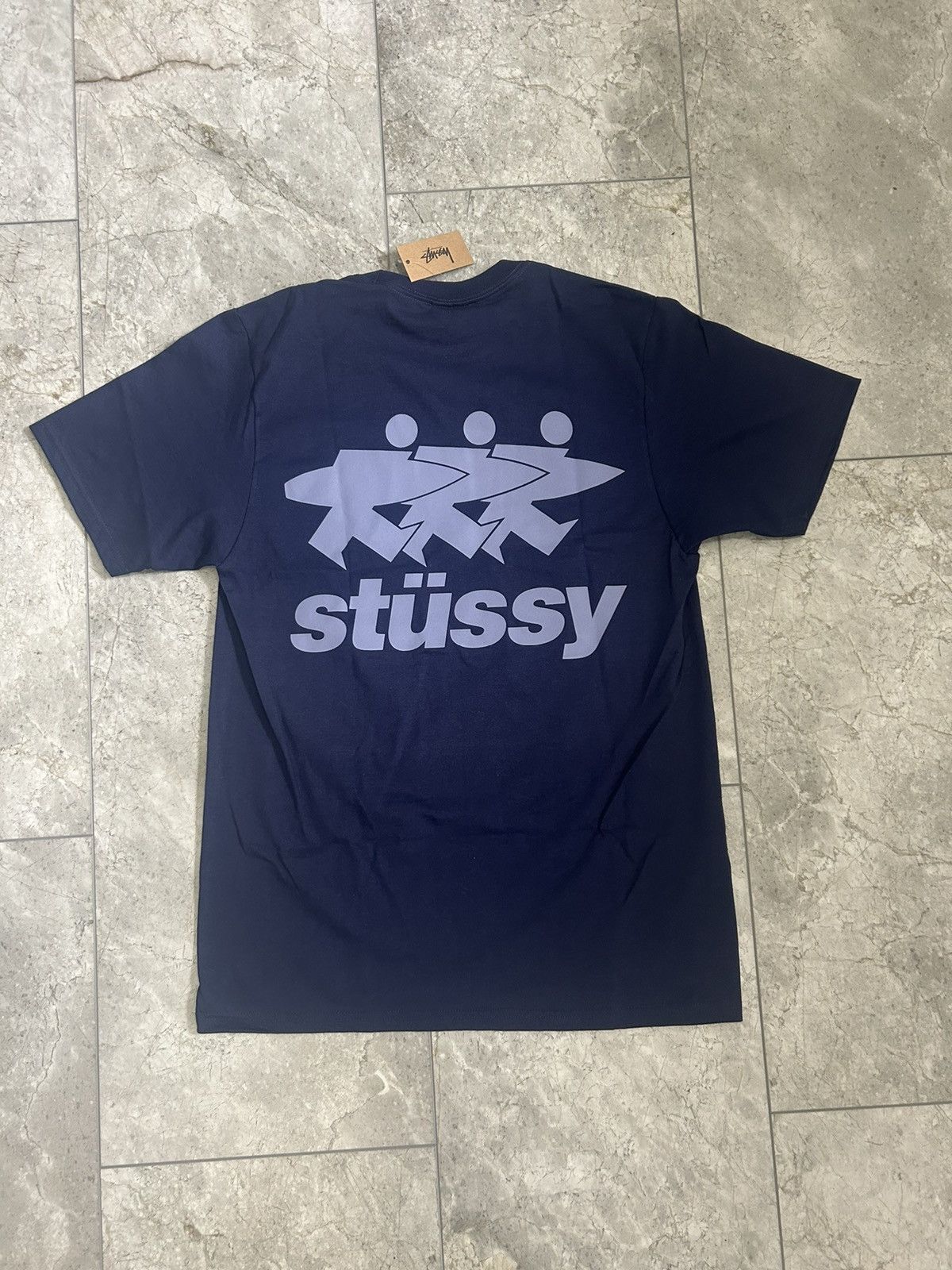 【Stussy】◆Surfwalk T-Shirt Navy◆大人気・関税込◆ 1417728_01.jpg.jpeg