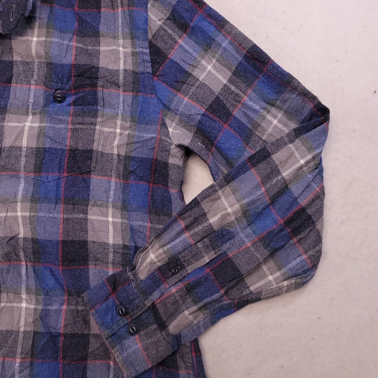 Weatherproof Weatherproof Madras Flannel Button Up Shirt Mens Size L Blue Size US L / EU 52-54 / 3 - 7 Thumbnail