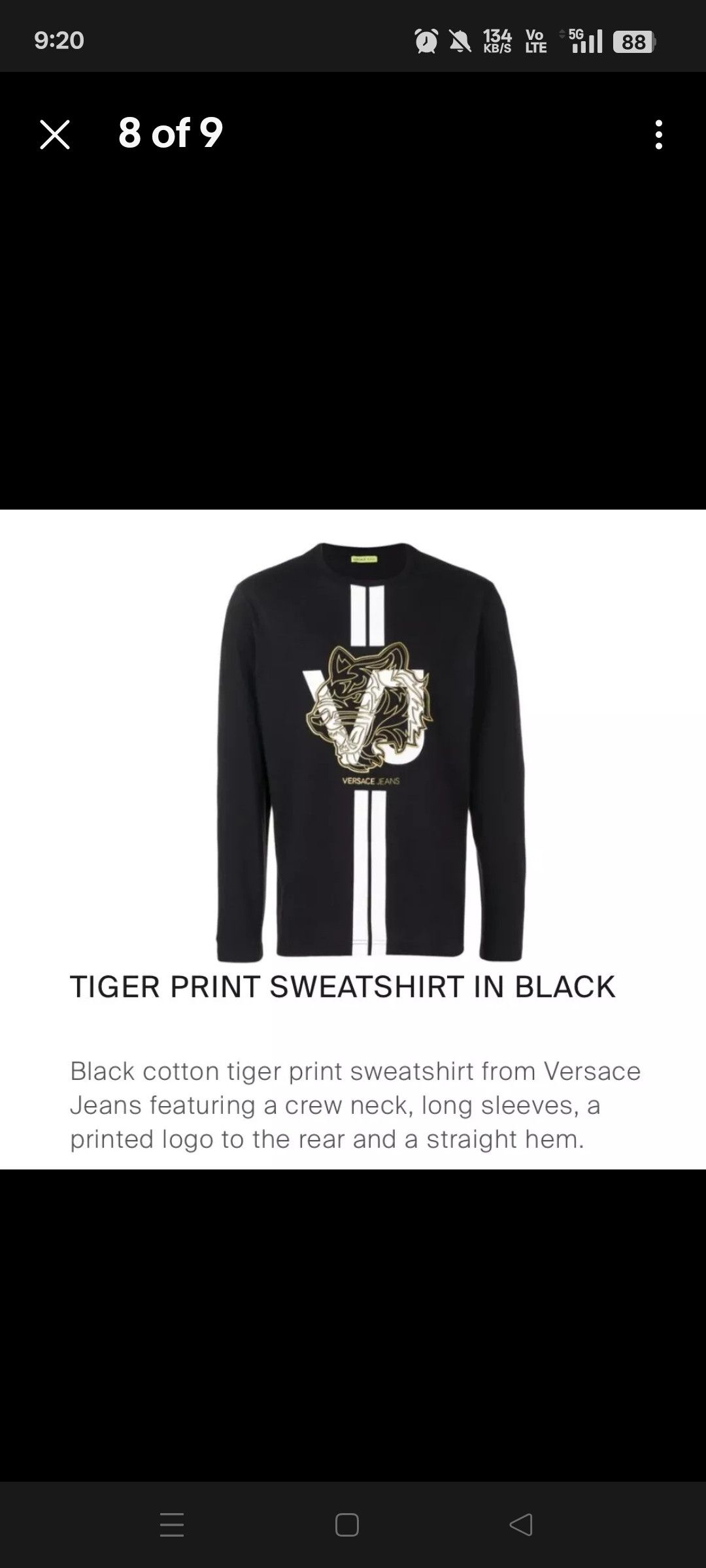 Versace Tiger Print Versace Jeans Size US L / EU 52-54 / 3 - 10 Thumbnail
