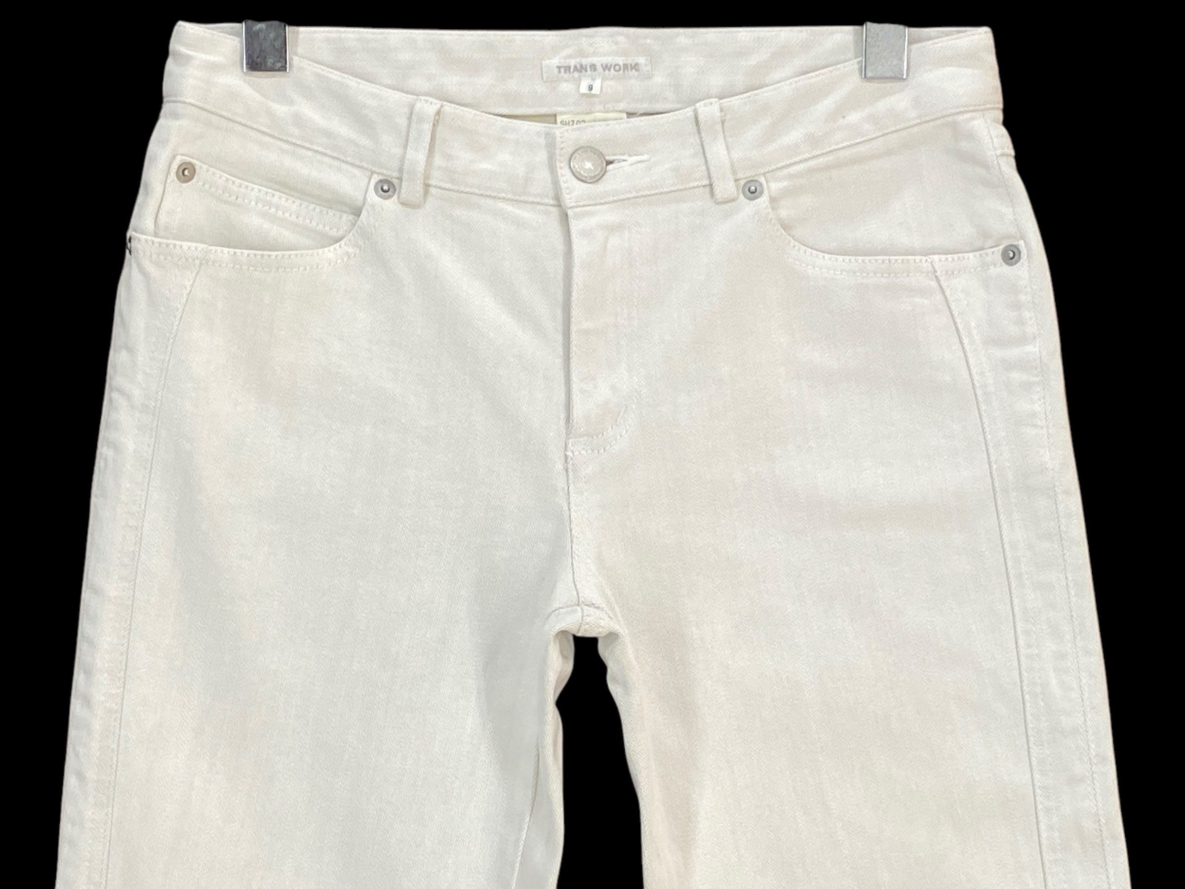 Japanese Brand Trans Work Jeans Flare Pants Size US 27 - 3 Thumbnail