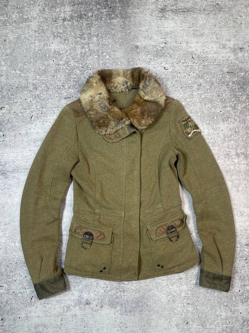 Aeronautica Militare Vintage Aeronautica Militare Faux Fur Military Jacket Y2K Size L / US 10 / IT 46 - 1 Thumbnail