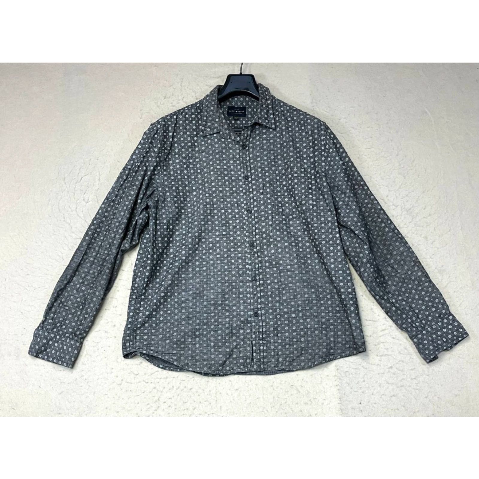 Lucky Brand Lucky Brand Shirt Dress Shirt Men XL Long Sleeve 100% Cotton Button Front Multicolor See Pics Size US XL / EU 56 / 4 - 2 Thumbnail
