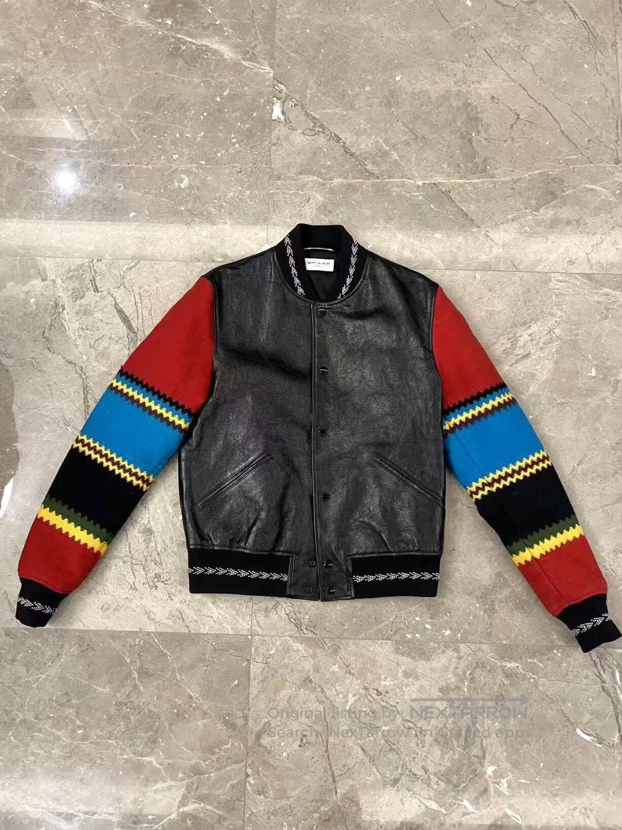Saint Laurent Paris Saint Laurent Black Red Leather Jacket. Size US M / EU 48-50 / 2 - 1 Thumbnail