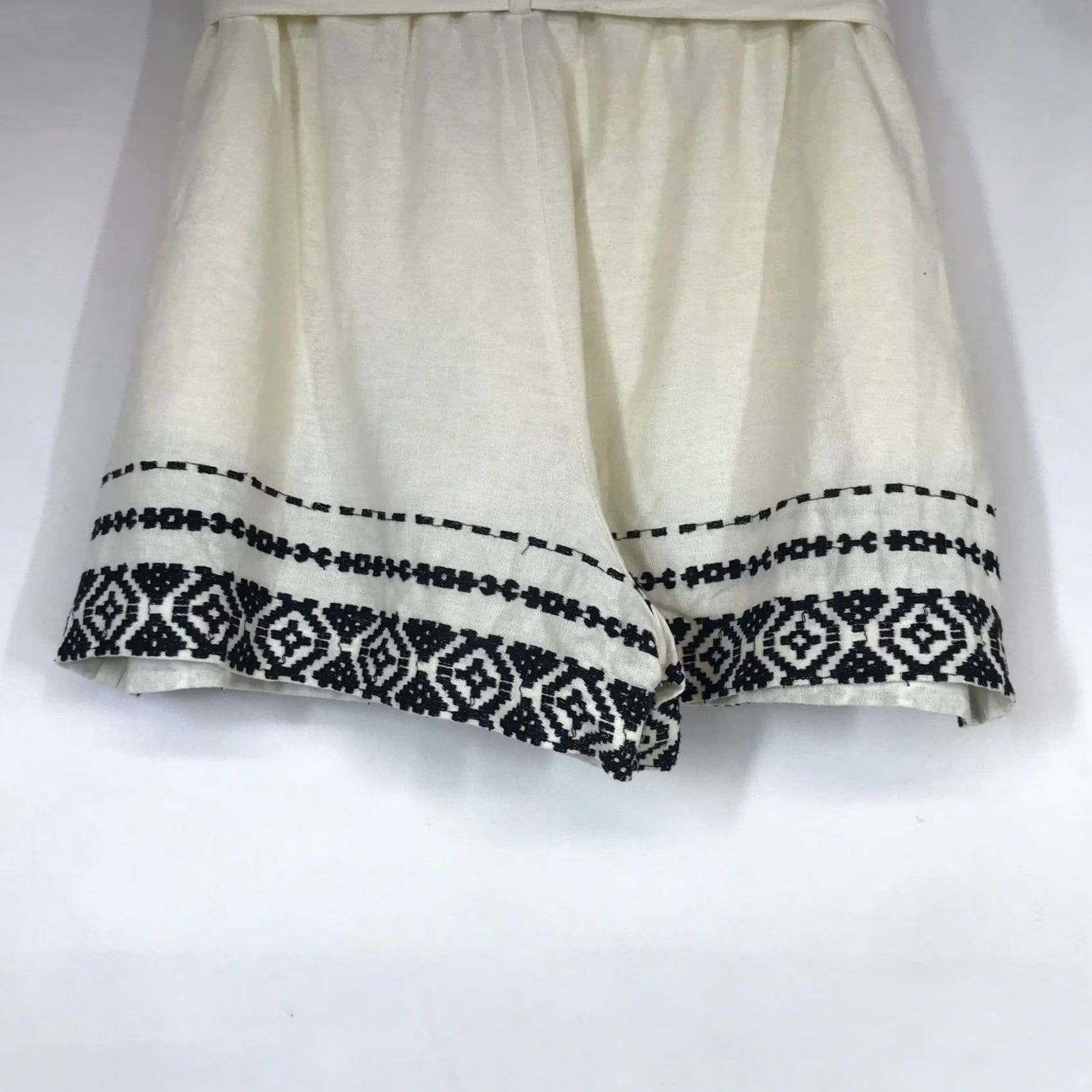 Lucky Brand LUCKY BRAND Women's L Beige LINEN BLEND BELTED SHORTS Size 36" / US 14 / IT 50 - 6 Thumbnail