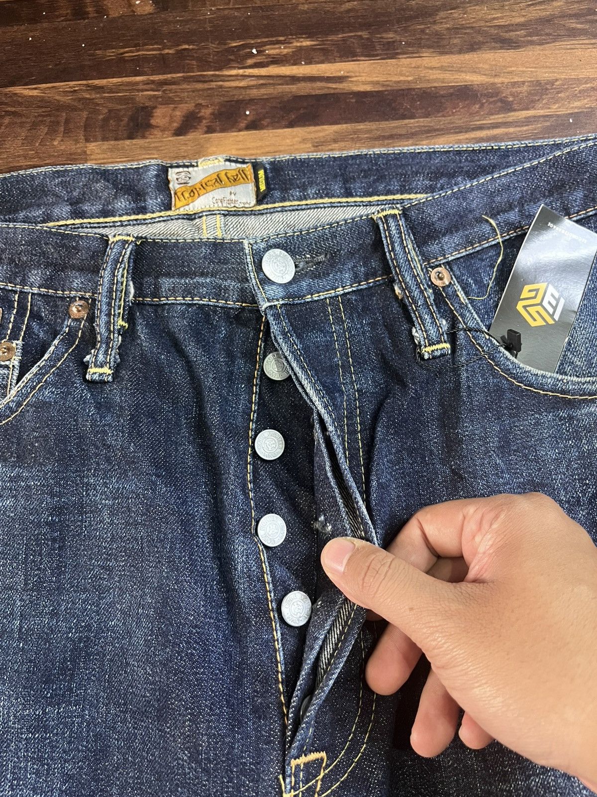 Other Corefighter Tropical Hell Raw Selvedge Denim Jeans Size US 34 / EU 50 - 2 Thumbnail