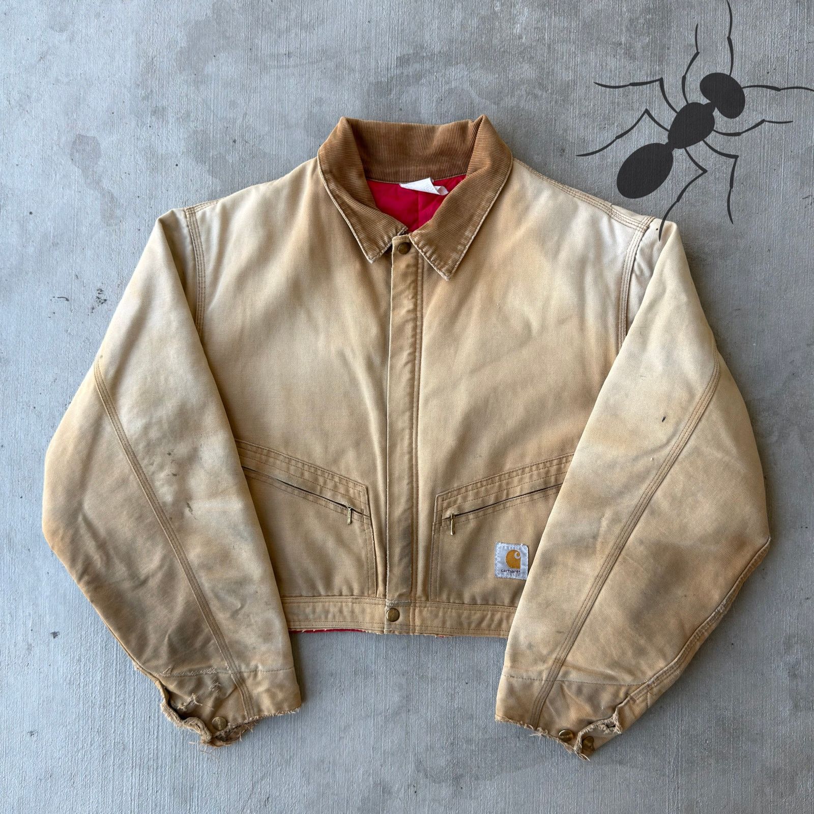 Carhartt × Vintage Carhartt brown cropped Detroit style work wear jacket Size US XL / EU 56 / 4 - 1 Thumbnail